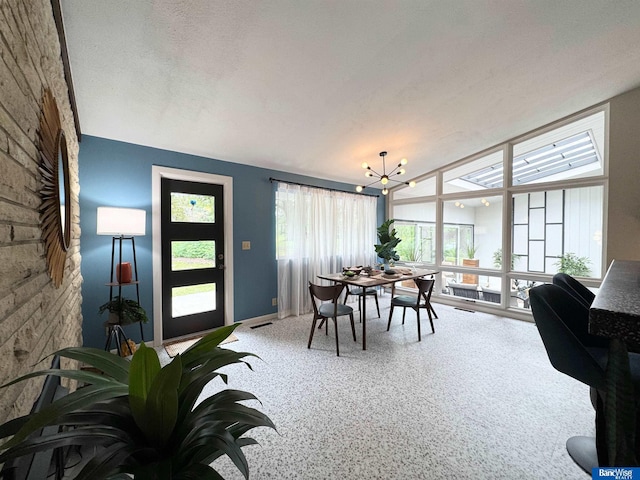 5941 Margo Dr, Lincoln, NE 68510 - dining space with a chandelier