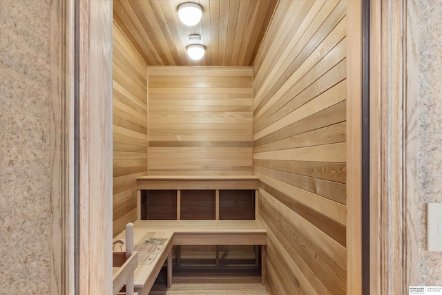 1215 N 136th St, Omaha, NE 68154 - relaxing sauna featuring wooden walls and wooden ceiling