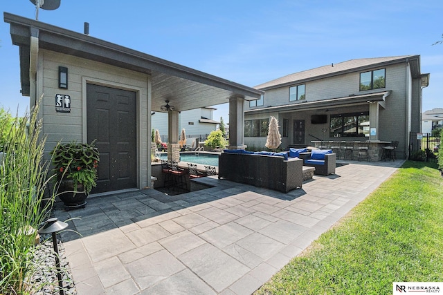 10011 S 184th St, Omaha, NE 68136 - view of patio / terrace with outdoor lounge area