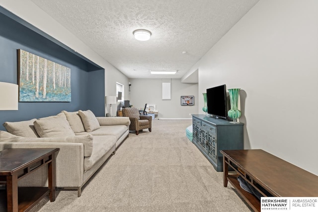 16325 Erskine St, Omaha, NE 68116 - living room featuring a textured ceiling and carpet flooring
