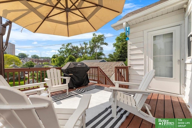 816 S 49th St, Omaha, NE 68106 - deck featuring a grill