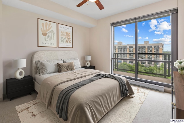 3200 Farnam Ct Unit 3604, Omaha, NE 68131 - bedroom with carpet flooring and a ceiling fan