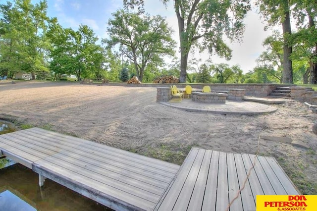 870 Ridgeland Ave Lot 4, Fremont, NE 68025 - view of yard featuring a fire pit