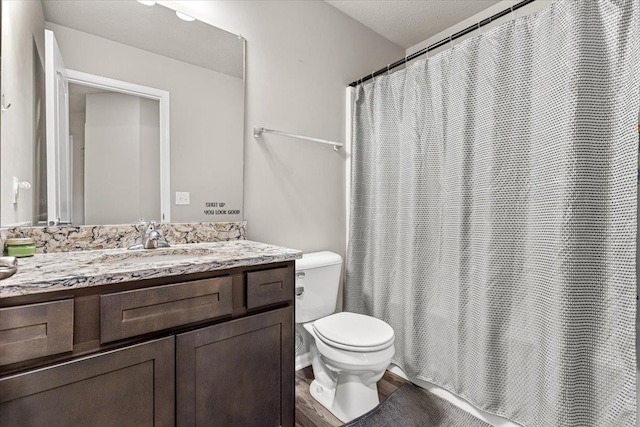 7784 N 88th Ave, Omaha, NE 68122 - bathroom with vanity, wood finished floors, and a shower with curtain