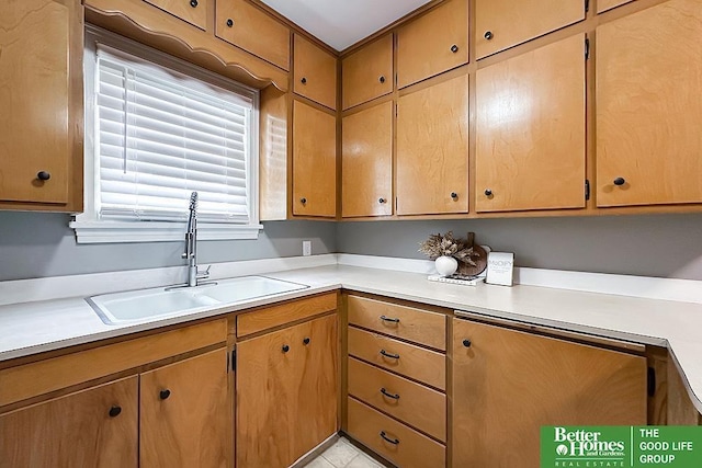 3869 Arbor St, Omaha, NE 68105 - kitchen with a sink and light countertops