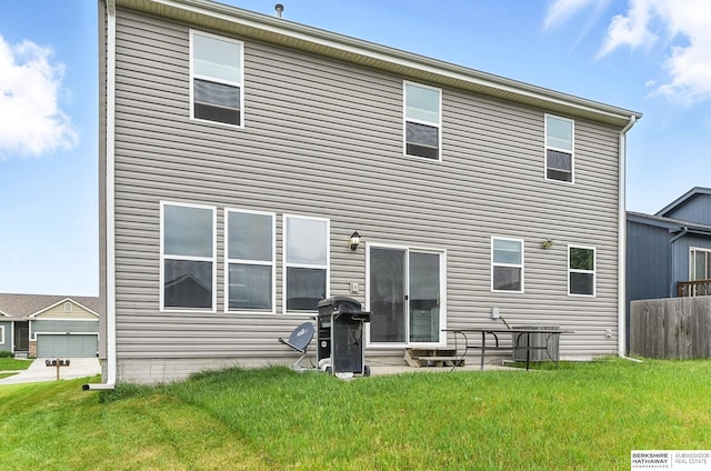 8925 N 159th Ave, Bennington, NE 68007 - rear view of property with central AC unit