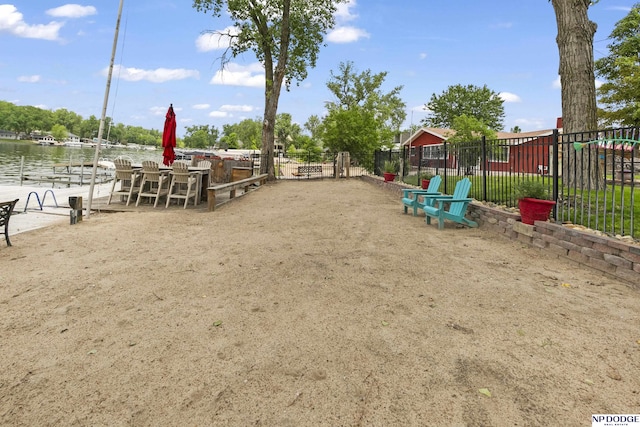 S-1020 Platte Shore Dr, Fremont, NE 68025 - view of play area with a water view