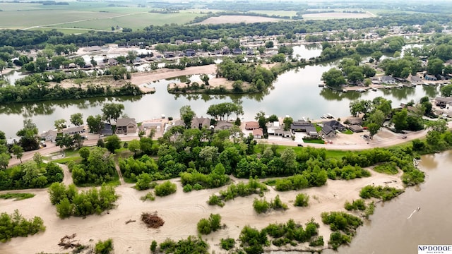 S-1020 Platte Shore Dr, Fremont, NE 68025 - aerial view of residential area with a nearby body of water