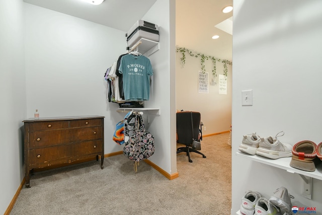 3934 Ballard Ct, Lincoln, NE 68504 - walk in closet featuring carpet flooring
