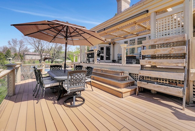 5100 Bridle Ln, Lincoln, NE 68516 - deck with outdoor dining space