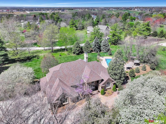 5100 Bridle Ln, Lincoln, NE 68516 - aerial view of property's location with a pool