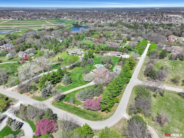 5100 Bridle Ln, Lincoln, NE 68516 - aerial overview of property's location with a nearby body of water and nearby suburban area