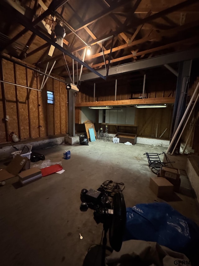 6035 Woolworth Ave, Omaha, NE 68106 - misc room featuring a garage