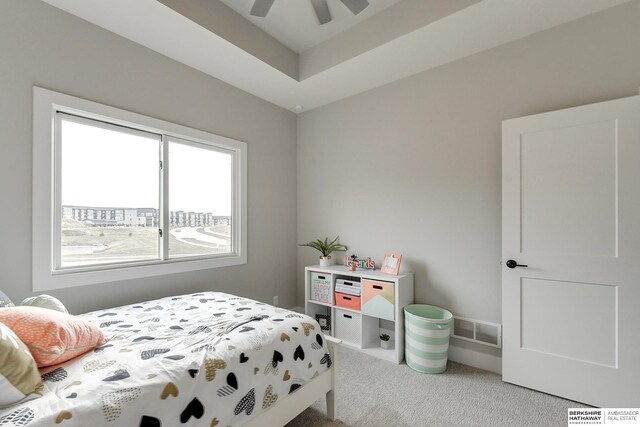 5807 N Hws Cleveland Blvd, Omaha, NE 68116 - carpeted bedroom featuring a ceiling fan