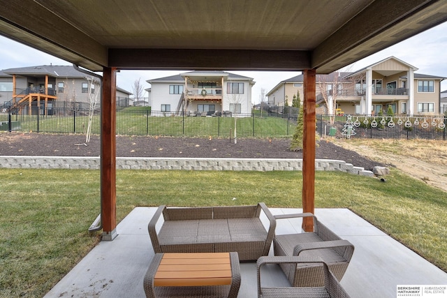 5807 N Hws Cleveland Blvd, Omaha, NE 68116 - view of patio featuring a residential view