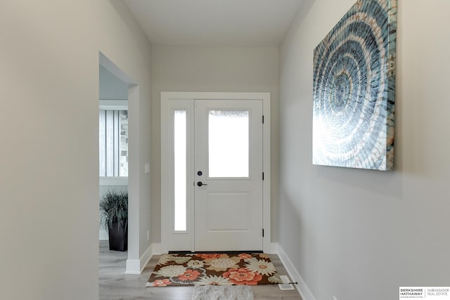 5807 N Hws Cleveland Blvd, Omaha, NE 68116 - entrance foyer featuring wood finished floors and baseboards