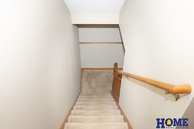 6207 Benjamin Pl, Lincoln, NE 68516 - stairs with carpet floors and baseboards
