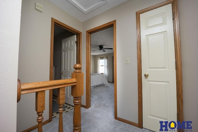6207 Benjamin Pl, Lincoln, NE 68516 - hallway featuring light carpet