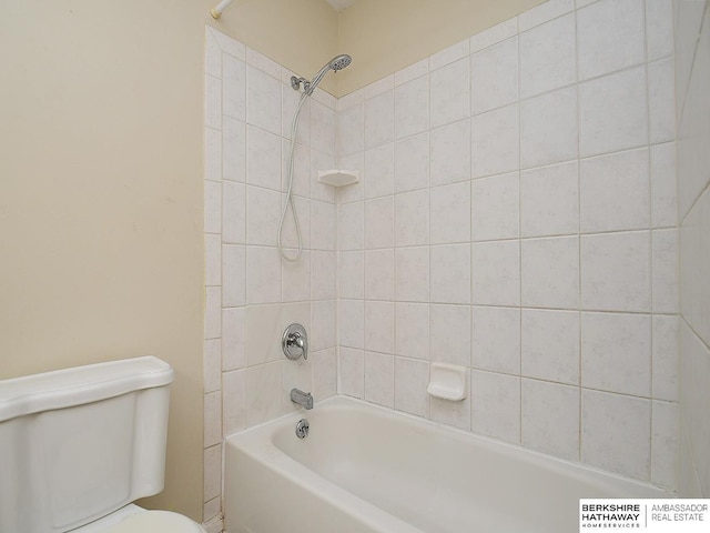 15211 Pasadena Ave, Omaha, NE 68144 - bathroom with toilet and shower / washtub combination