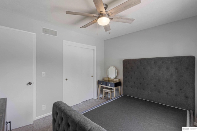 2629 N 129th Cir, Omaha, NE 68164 - carpeted bedroom with a ceiling fan