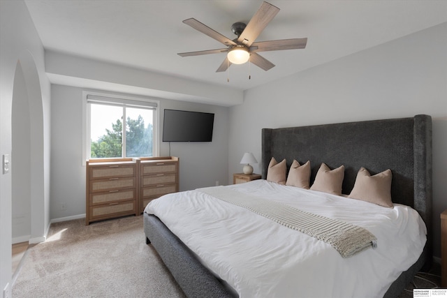 2629 N 129th Cir, Omaha, NE 68164 - bedroom with carpet floors, baseboards, and ceiling fan