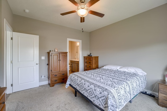 1637 W Avalanche Rd, Lincoln, NE 68521 - bedroom featuring light carpet and a ceiling fan