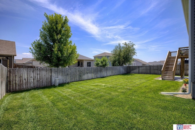 1637 W Avalanche Rd, Lincoln, NE 68521 - fenced backyard featuring stairway