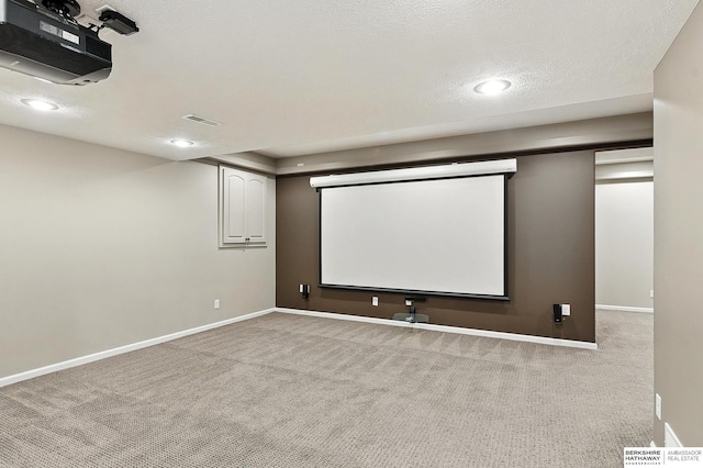 5418 S 165th St, Omaha, NE 68135 - home theater room featuring carpet flooring, recessed lighting, and a heating unit