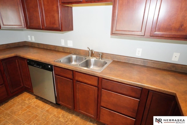 19122 Drexel St, Omaha, NE 68135 - kitchen with stainless steel dishwasher and a sink