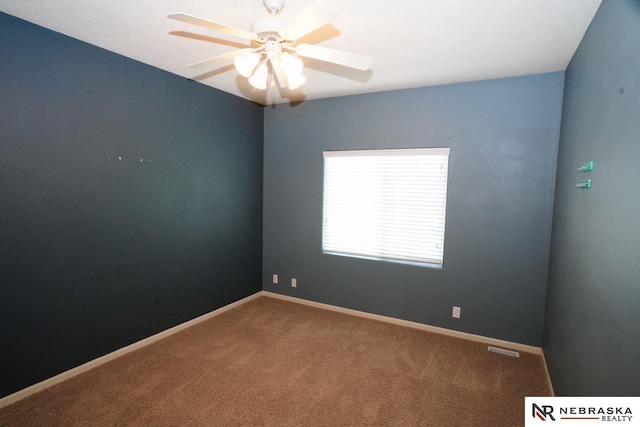 19122 Drexel St, Omaha, NE 68135 - spare room featuring carpet floors and ceiling fan