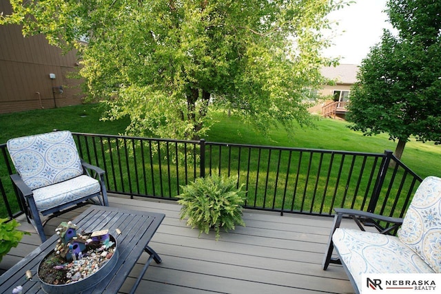 19122 Drexel St, Omaha, NE 68135 - deck with a yard