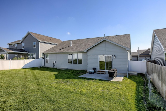 7810 S 184th Ave, Omaha, NE 68136 - back of property featuring a patio and a shingled roof