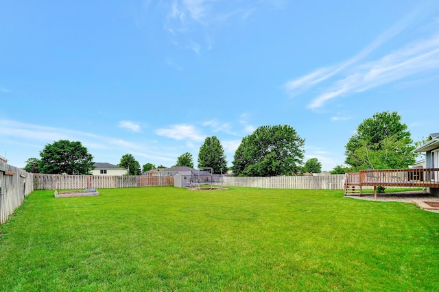 1035 Primrose Ln, Hickman, NE 68372 - view of yard with a deck
