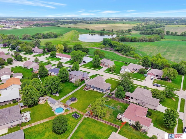1035 Primrose Ln, Hickman, NE 68372 - aerial view of residential area featuring a nearby body of water
