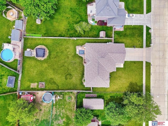 1035 Primrose Ln, Hickman, NE 68372 - aerial view of a pool