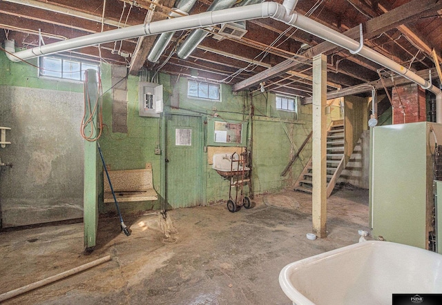13602 S 36th St, Bellevue, NE 68123 - below grade area featuring stairway