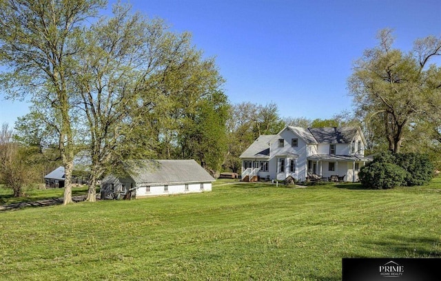 13602 S 36th St, Bellevue, NE 68123 - view of front of property featuring a front lawn