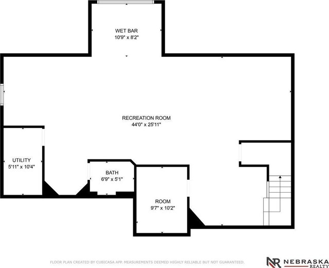 18402 Polk St, Omaha, NE 68135 - view of floor plan / room layout