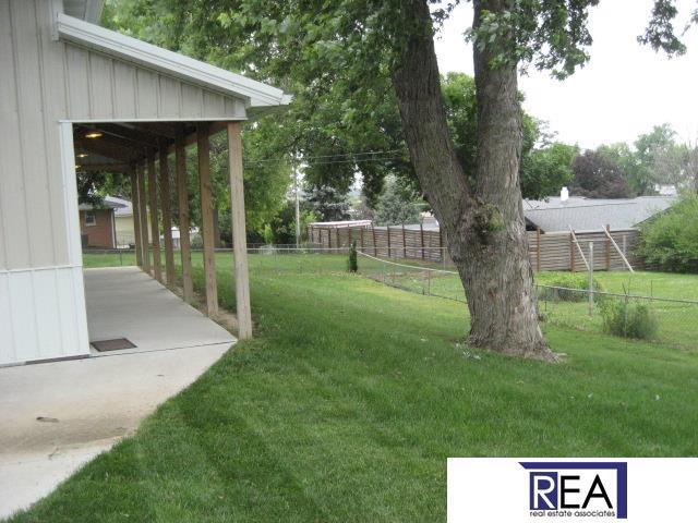 4521 A St, Omaha, NE 68106 - fenced backyard with a patio