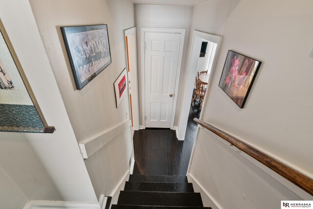 5042 Corby St, Omaha, NE 68104 - stairs with wood finished floors