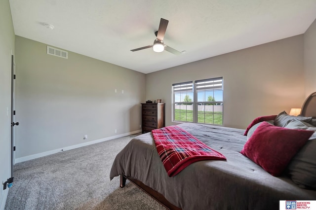 8178 Regent Dr, Lincoln, NE 68507 - carpeted bedroom featuring baseboards and ceiling fan
