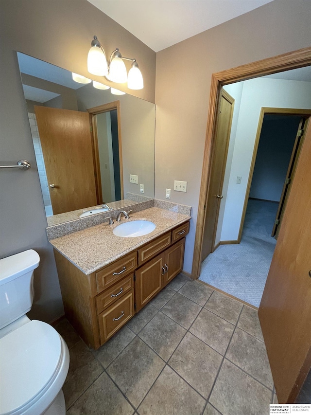 13406 Erskine St, Omaha, NE 68164 - bathroom featuring vanity and tile patterned flooring