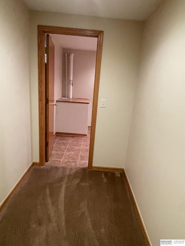 13406 Erskine St, Omaha, NE 68164 - hallway with baseboards and carpet
