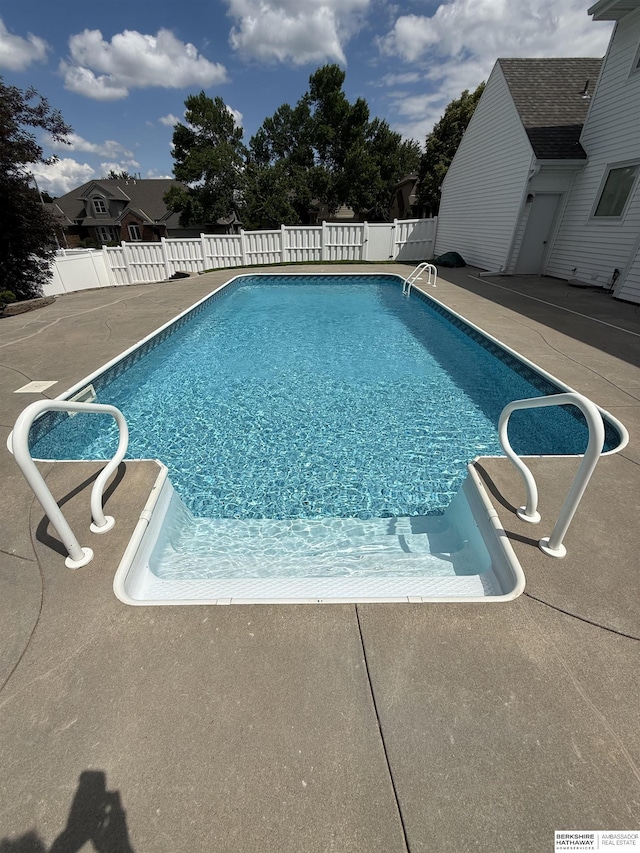 13406 Erskine St, Omaha, NE 68164 - view of swimming pool with a patio