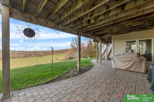 5850 Country Squire Plz, Omaha, NE 68152 - view of patio / terrace with stairs