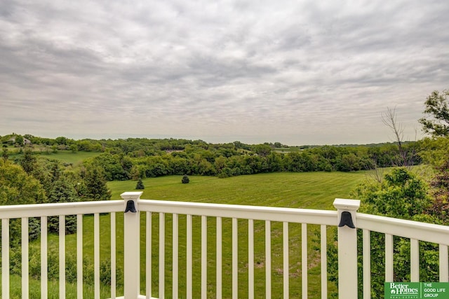 5850 Country Squire Plz, Omaha, NE 68152 - wooden deck featuring a yard