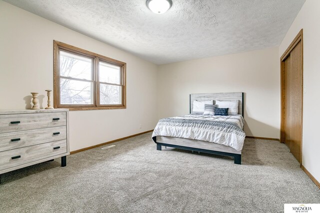 5424 Canterbury Ln Unit 5424, Lincoln, NE 68512 - bedroom featuring carpet floors and a textured ceiling