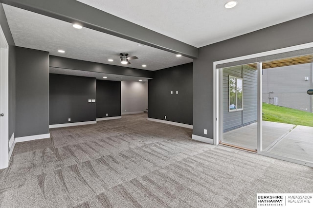 19014 Pratt Cir, Elkhorn, NE 68022 - unfurnished room featuring carpet and recessed lighting