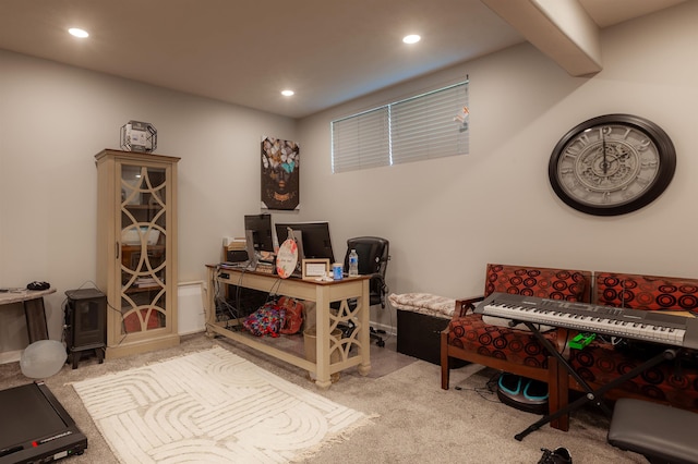 12210 Quail Dr, Bellevue, NE 68123 - carpeted office space featuring recessed lighting