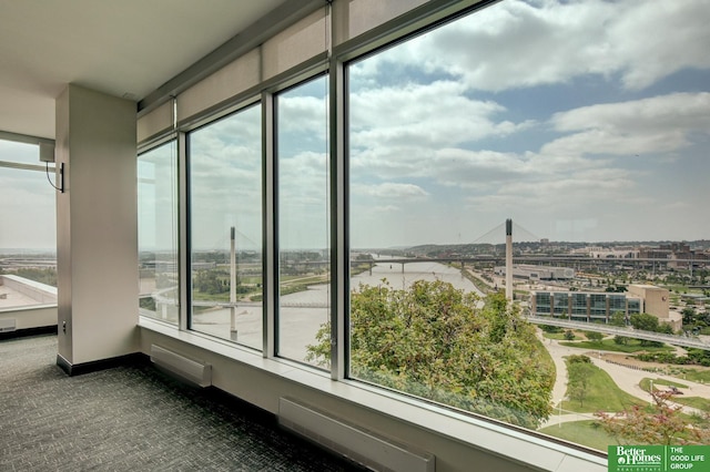 444 Riverfront Plz Unit 501, Omaha, NE 68102 - view of unfurnished sunroom
